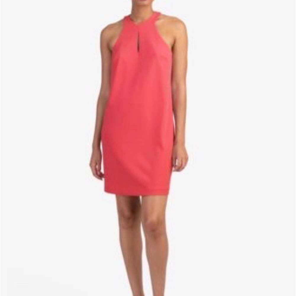 Trina Turk Honor keyhole halter dress size zero color punch